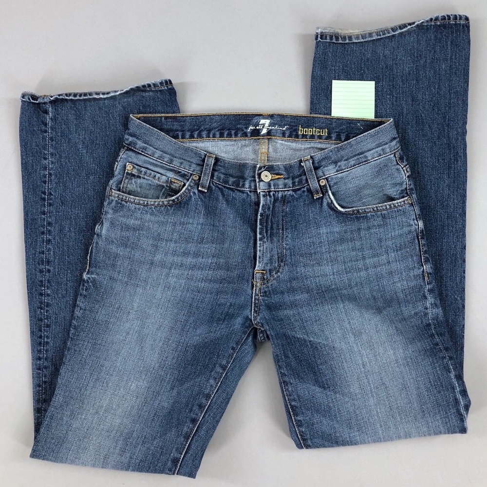 7 For All Mankind Boot Cut Jeans. Size 30. P057